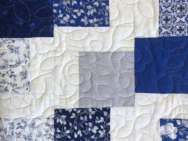 Falling Squares Quilt-Field of Flowers Pattern