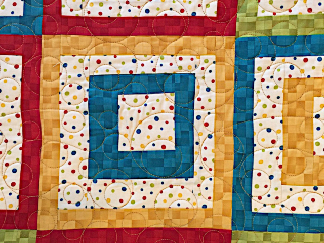 Squares in Squares-Circles Meander Pattern