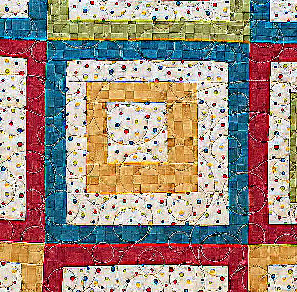 Squares in Squares-Circles Meander Pattern